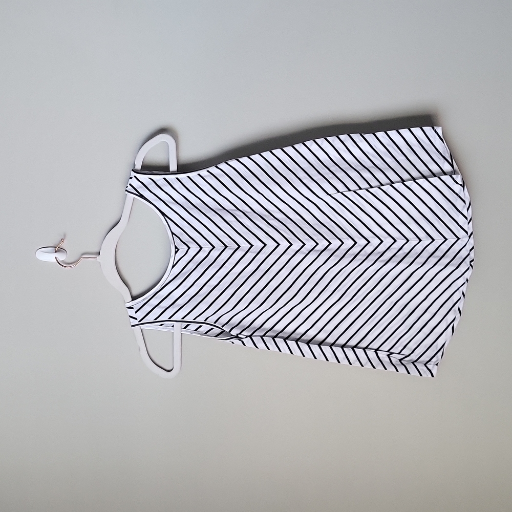 LOFT Back Detail Striped Tank
